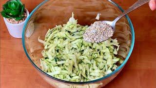 Add oatmeal to zucchini! I make them so easy! The most successful recipe