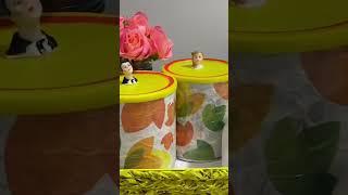 DIY Decoupage containers for your Tea-Station@Bhagsvlogsdubai