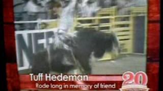 Tuff Hedeman Tribute 10th NFR round ride to Fallen World Champion Lane Frost