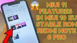 Redmi Note 6 Pro | MIUI 11 FEATURES | MIUI.EU 10.3.5.0 STABLE ROM | MIUI 11 FILE MANAGER | BEST ROM