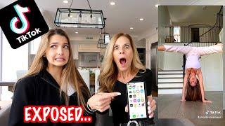 MOM REACTS TO MY TIK TOKS!!