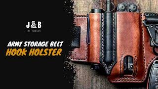 Stay Ready for Action with our Army Storage Belt Hook Holster Secure and Convenient By J&B