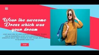 Animated online shopping website | html css js