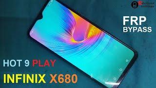 infinix hot 9 play x680 frp bypass android 9/10  without pc