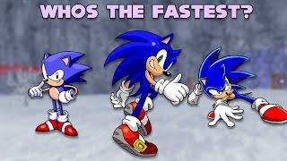 SRB2 - Which Sonic is the fastest?