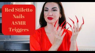 Red Stiletto Nails ASMR Triggers