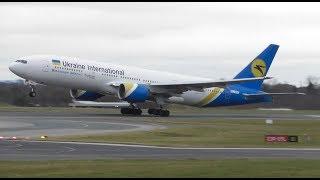 Ukraine International Airlines B777 Quick Rotation at Manchester Airport! 31.3.18