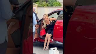 Gorgeous sexy ladies getting out their Ferrari at Hotel Paris #monaco #luxury#trending#lifestyle#fyp
