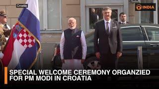 Special welcome ceremony organized for PM Modi in croatia | DD India