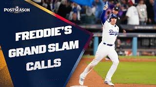 Hear ALL the AMAZING calls of Freddie Freeman's HISTORIC grand slam in Game 1 of the #WorldSeries ️