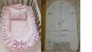 #babynest! make your own baby nest !step by step tutorial very simple babynest cutting and stitching