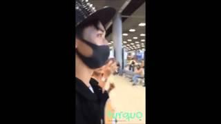 160416 - Xu Weizhou 'I'm fine' @ Suvarnabhumi Airport (BKK) Thailand #Addictionwebseries