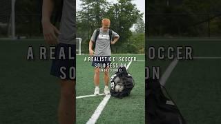 A REALISTIC D1 Soccer solo training session  follow for the full session  #football #soccer