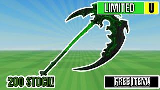 FREE LIMITED | HOW TO GET THE POISONOUS SCYTHE AXE IN UNBOX FREE UGC [ROBLOX]