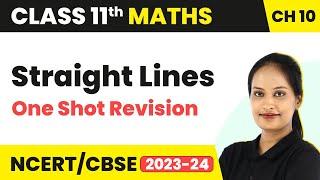 Straight Lines - One Shot Revision | Class 11 Maths Chapter 10 | CBSE/IIT/JEE