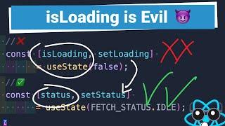 Avoid using `isLoading` for Data Fetching in React