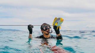 MY FIRST SWEET LIPS FISH (SPEARFISHING) | Geo Ong