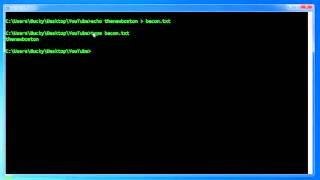 Windows Command Line Tutorial - 8 - Deleting and Appending to Files