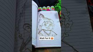 Krishna Ji Ki  Art ️ #art #shorts #trend #drawing #krishna