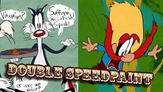 Looney Tunes Double Speedpaint - 70 Years of Sylvester and Yosemite Sam