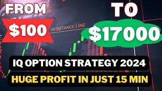 How To Earn $15000 In 15 Minutes - IQ Option Strategy 2024