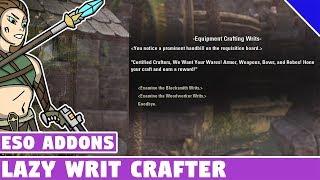 Dolgubon's Lazy Writ Crafter | ESO Addon Spotlight | Elder Scrolls Online Best Addons