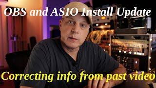 OBS ASIO setup/install