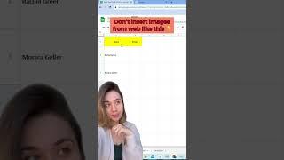 Insert Image from Web into Google Sheets!  #shorts #youtubeshorts