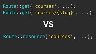 Laravel: Two Routes - Resource or Single Get Routes?