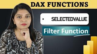 SELECTEDVALUE DAX Function | Power BI | Filter Functions in Power BI