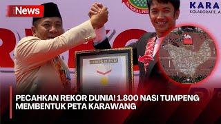 Karawang Rayakan HUT Ke-391 dengan Pecahkan Rekor Dunia Hadirkan Tumpeng Terbanyak