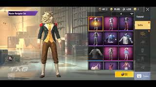 Master Navigator Set  PARCHAS onily 90 BC PUBG mobile lite