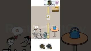 Thief Puzzle level 40 - Funny Stickman - Funny game #shorts