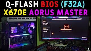 How To Q-Flash Gigabyte X670E AORUS MASTER USB Bios Update