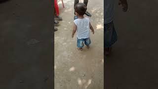 baby dancing in wedding ceremony.