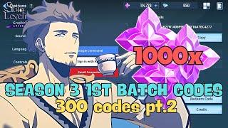 Solo Leveling Arise: Redeem codes - 300 Season 3 content creator codes PT.2