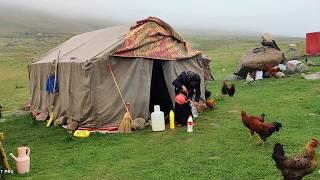 The magic of fog and nomadic life in the heart of Sablan, an extinct volcano in Iran