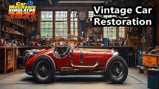 Vintage Car Restoration - Car Mechanic Simulator 2021 - Drag Racing DLC