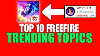 TOP 10 FREEFIRE TRENDING TOPICS FOR YOUTUBE [ BEST ]