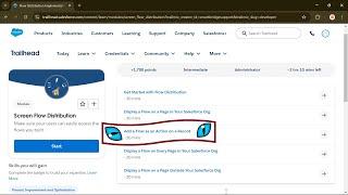 Add a Flow as an Action on a Record | Screen Flow Distribution | Screen Flow Distribution Superbadge