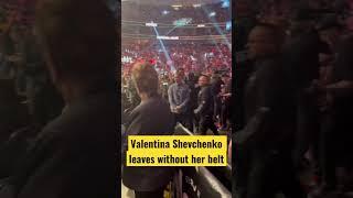 Valentina Shevchenko leaves without her belt