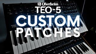 Oberheim TEO-5 Custom Patches // sound demo no talking