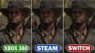 Red Dead Redemption - Graphics Comparison (PC, X360 & SWITCH) | 4K ULTRA HD