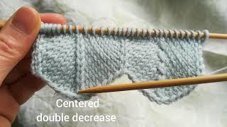 Double decrease in knitting