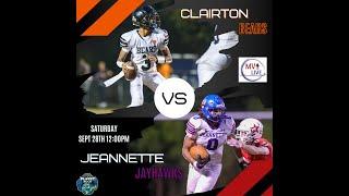 MVI Live | Clairton vs Jeannette | Football |  9/28/24