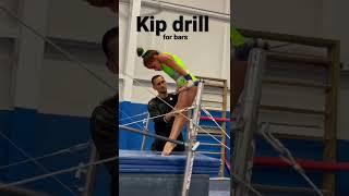 Kip drills for bars #gymnastics #usa #bars #tumbling #usagymnastics