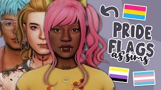 Every Sim is a Different Pride Flag + CC List | Sims 4 Create a Sim