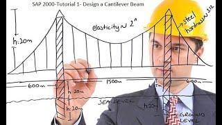 SAP 2000  Tutorial 1 -Design a Cantilever Beam