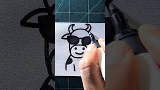 How to draw a cow