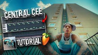 HOW TO MAKE CENTRAL CEE TYPE BEATS (fl studio uk drill tutorial)